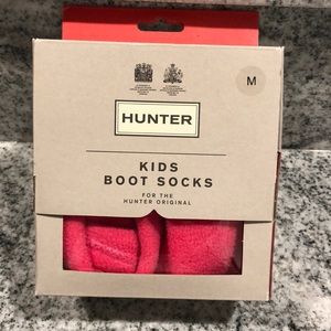 Little girls hunter boot sock - pink